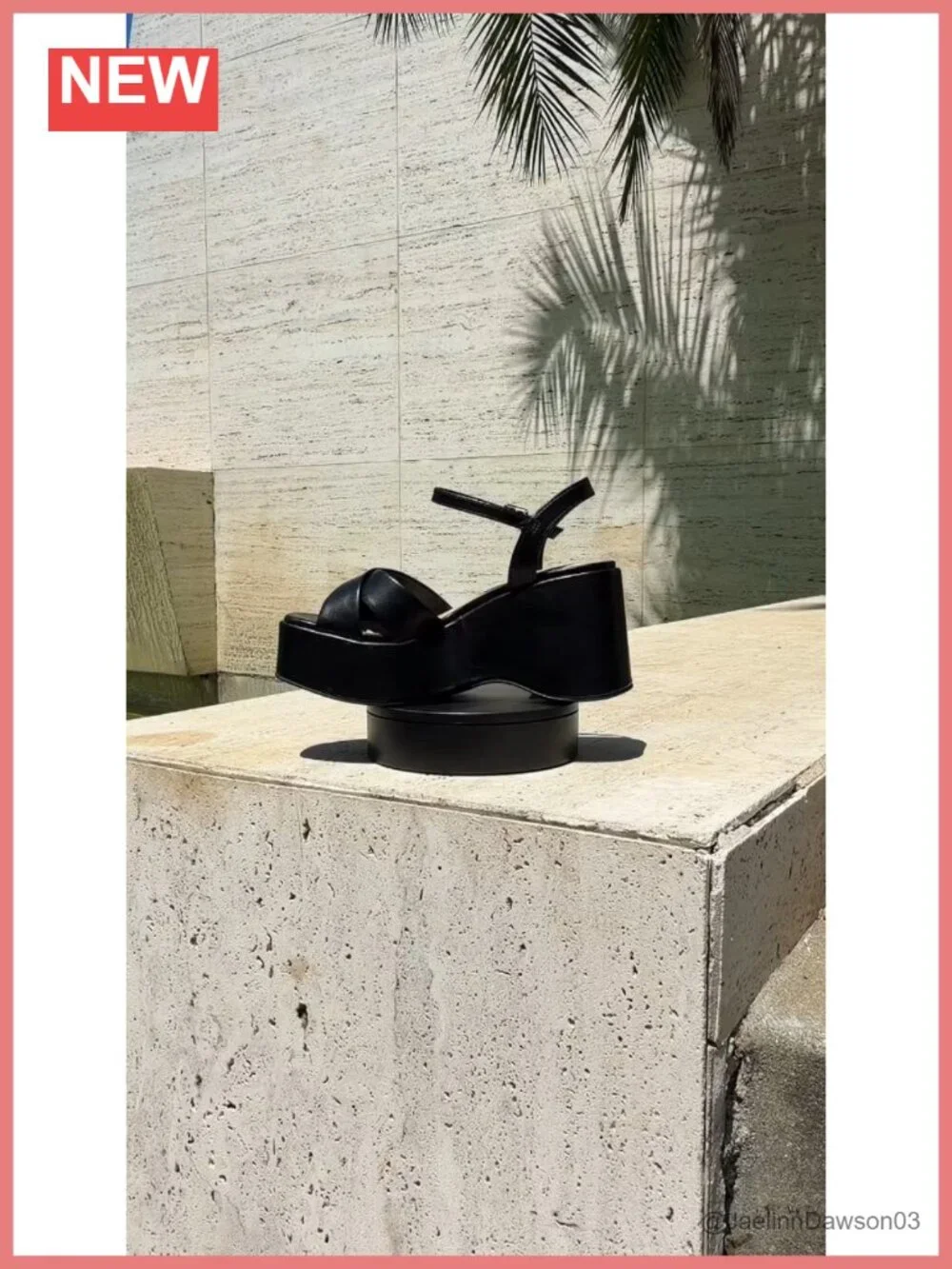 Faux Leather Open Toe Ankle Strap Platform Wedges Heels Sandals